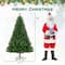 Costway 6ft. Pre-Lit Hinged Artificial Christmas Tree, Warm White LED Lights